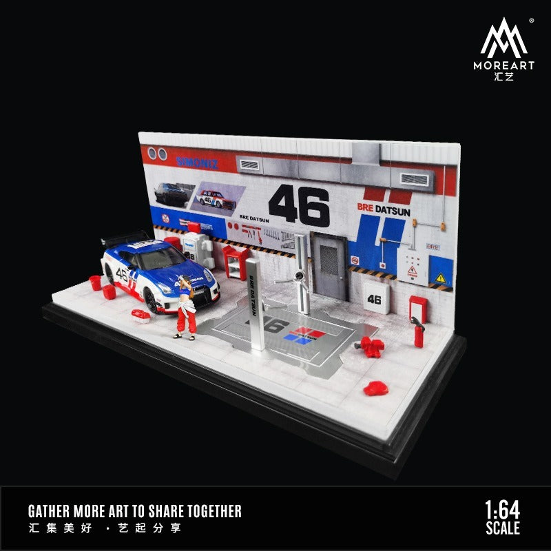 1:64 AUTOMOBILE REPAIR WORKSHOP Scene model Parking Lot