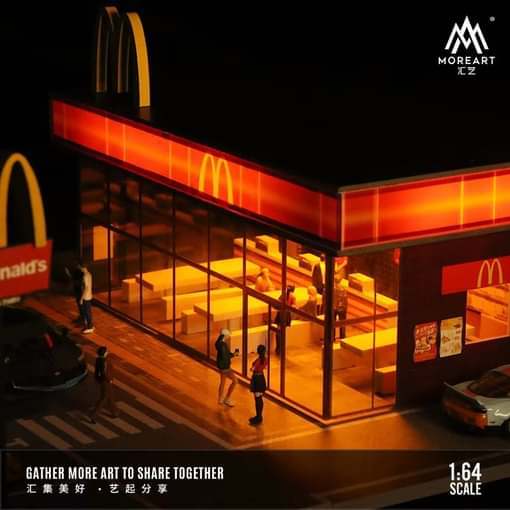 1:64 KFC McDonald's Restaurant Parking Lot