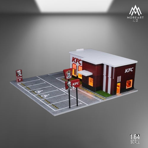 1:64 KFC McDonald's Restaurant Parking Lot