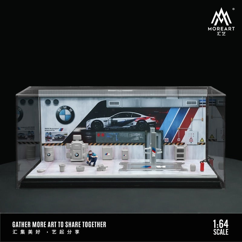 1:64 AUTOMOBILE REPAIR WORKSHOP Scene model Parking Lot