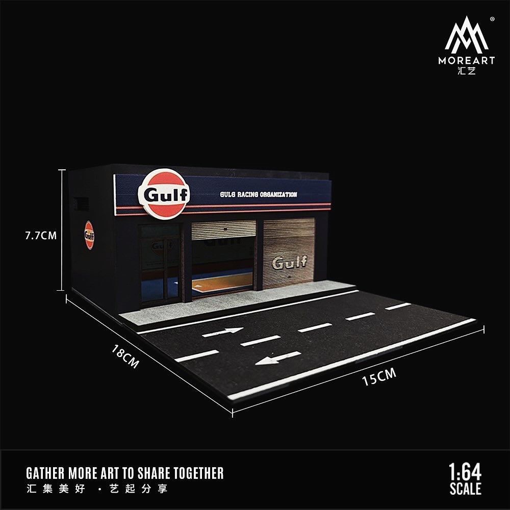 1:64 Gulf Oil Shell Maintenance Shop Parking Lot