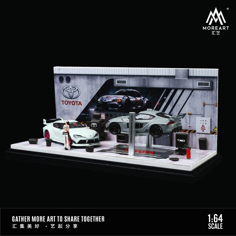 1:64 AUTOMOBILE REPAIR WORKSHOP Scene model Parking Lot