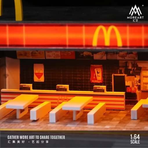 1:64 KFC McDonald's Restaurant Parking Lot