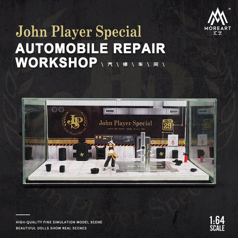 1:64 AUTOMOBILE REPAIR WORKSHOP Scene model Parking Lot