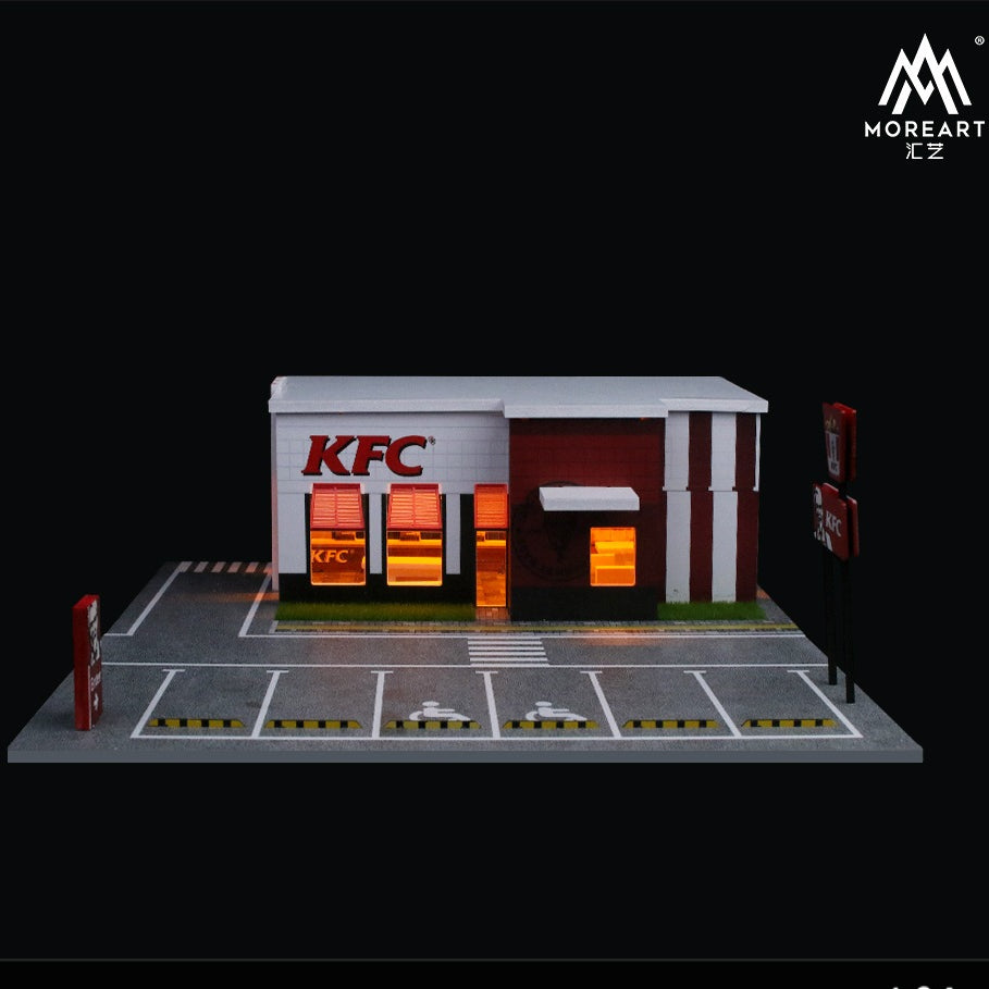 1:64 KFC McDonald's Restaurant Parking Lot