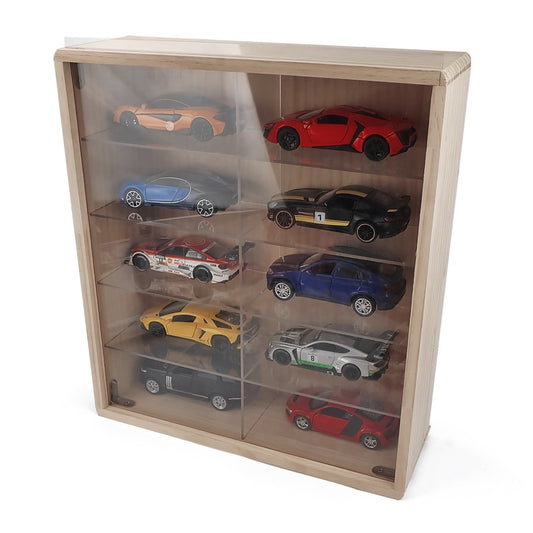 Multi-layer Wooden Acrylic Storage Cabinet