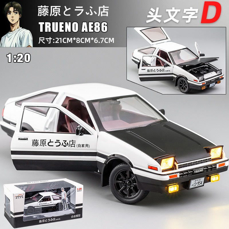 1:20 头文字D Initial D Fujiwara Tofu shop scene Toyota AE86