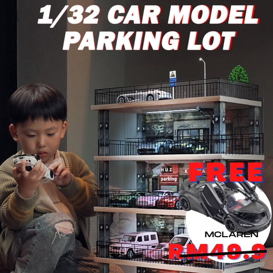 1:32 Car Model Parking Lot Scene