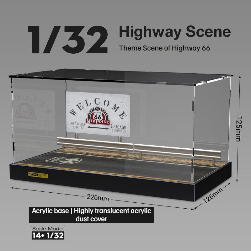 1:32 Highway theme scene/ Route 66 theme scene Parking Lot