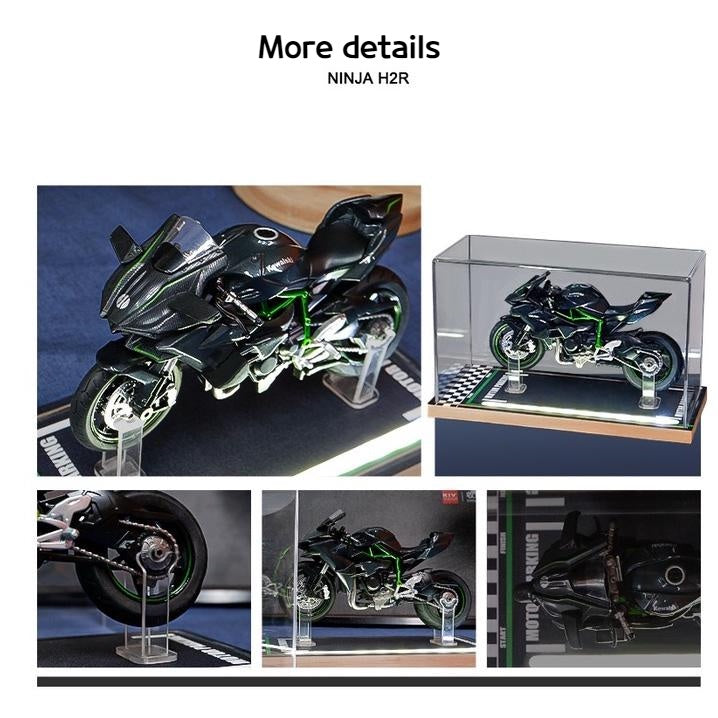 1:12 Kawasaki Ninja-H2R Motorcycle with Parking Lot