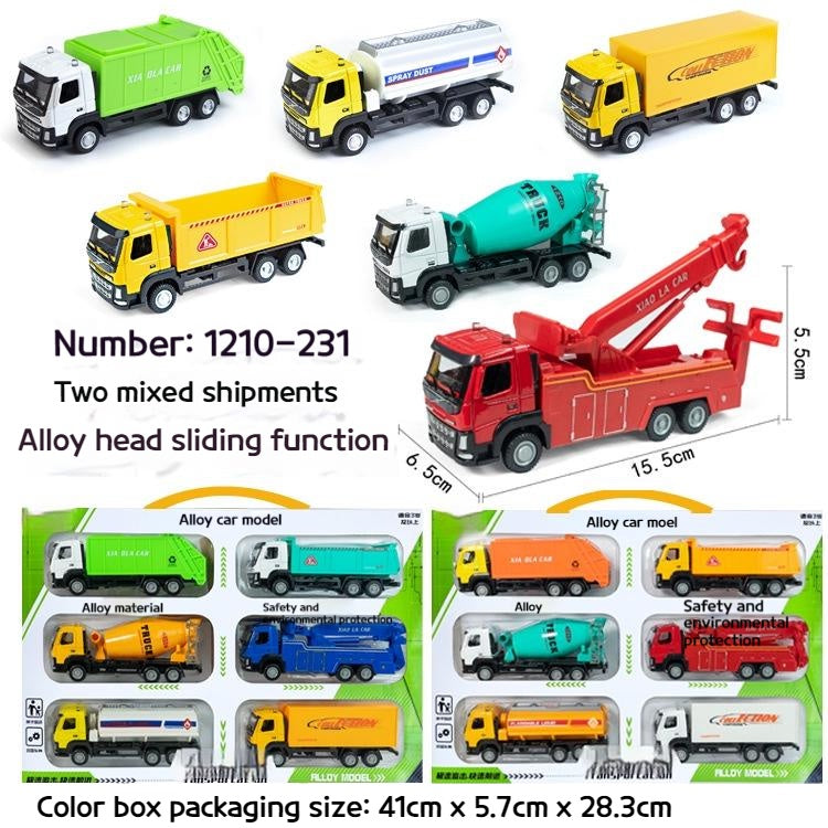 1:50 Alloy Engineering Car Toy Set